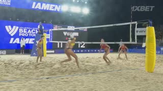 US Sports Volleyball Feat. Savvy/Van Winkle vs. Toni/DeBerg Semi Final Highlights Xiamen