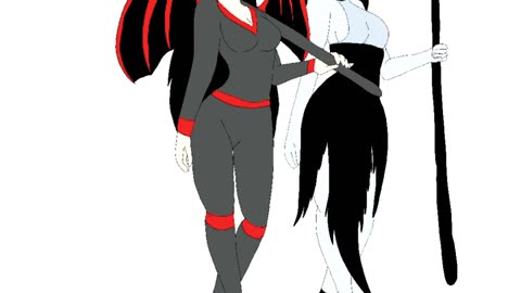 Speedpaint my oc Nuclear and Enders oc Iva together