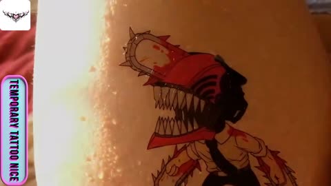 Chainsaw Man tattos#temporarytattoo #temporarytattoos #temporarytattosticker