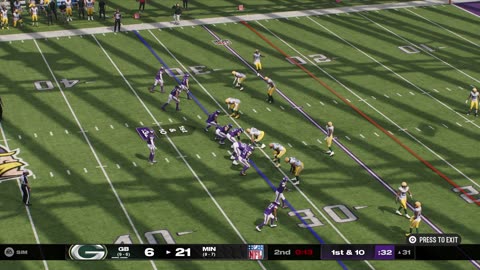 Madden 25 Green Bay Packers Franchise Year 1 Game 16 Packers Vs Vikings CPU Vs CPU