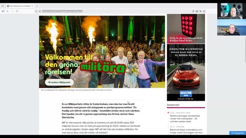 Lunchklubben 28 okt Miljöpartiet är ett krigsparti som alla andra