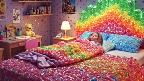 Which bed would you sleep in 🥭🍬🍿🛌📍Mango sticky rice bed - Pop rocks bed - Popcorn bed