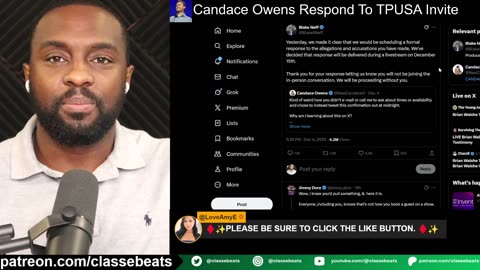 CHARLIE KIRK.. CANDACE NOT BACKING DOWN ON TPUSA