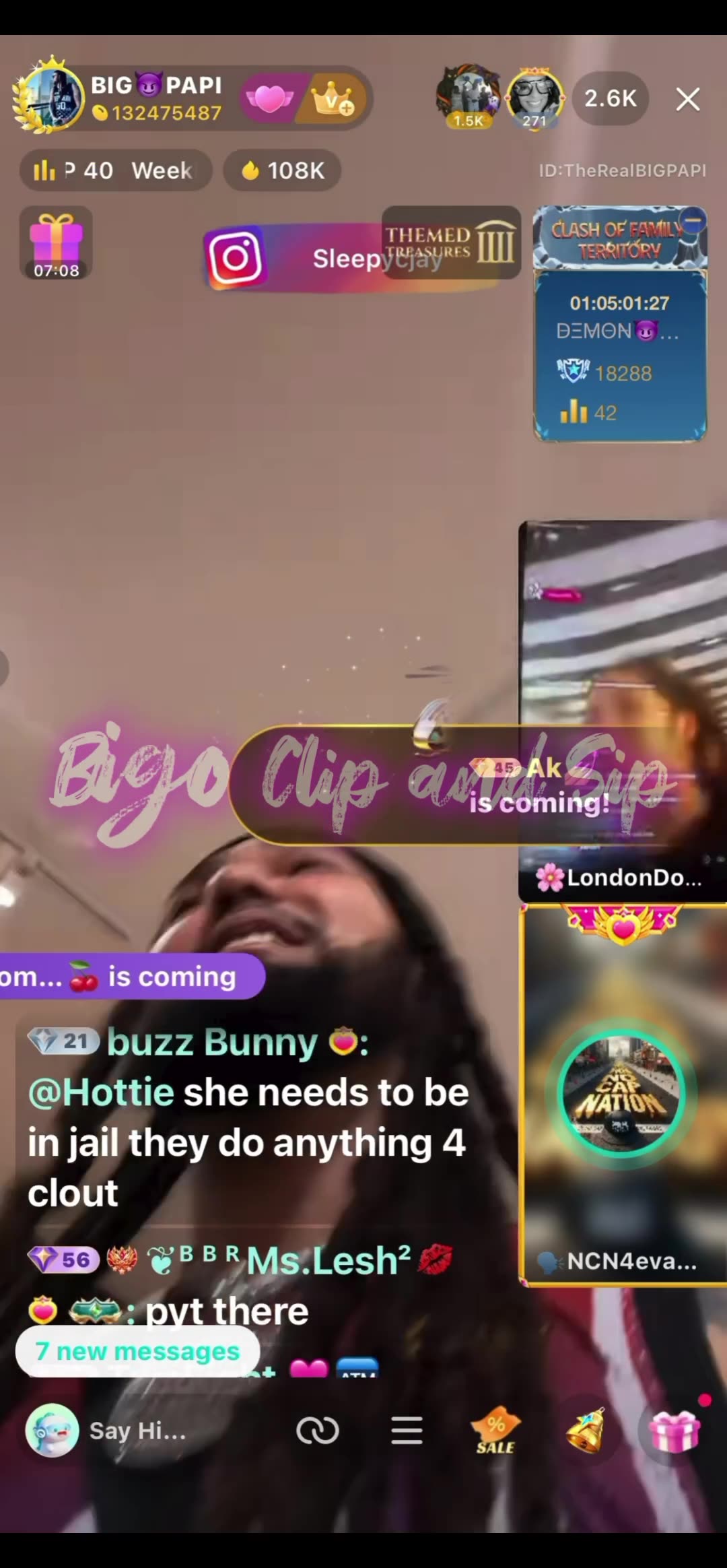 PYT pulls up to the mall looking for Moet after speaking on her kids 10/28/25 #bigoclipandsip