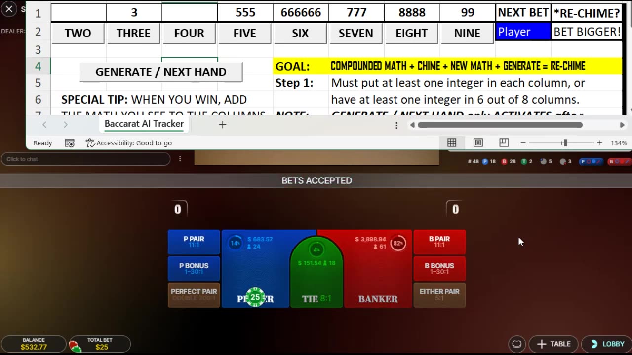 WinAtBaccarat.com Re-Launch Party Let's Play All Apps & NCL At End