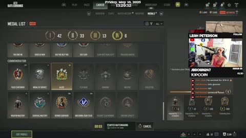 Solo PUBG Medal Grinding on PS5