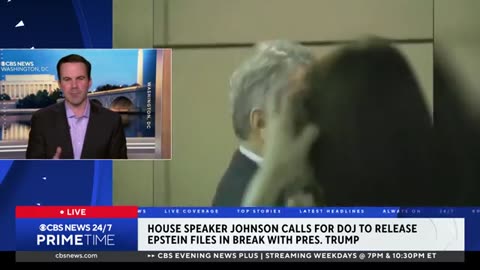Mike Johnson breaks from Trump, calls on DOJ to release Epstein files | sunmax966