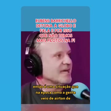 Rubinho detona a globo por desrespeitar pilotos brasileiros