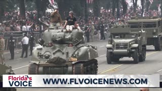 M4 Sherman Tanks Cruise Down Pennsylvania Avenue In Army's 250th Anniversary Parade