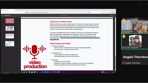 250612 Libertarian Party of Michigan (LPM): Special Video Expense Approval