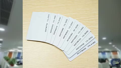 BOMFLORE RFID Access Control Keycard, 125khz EM4100, 100pcs, White