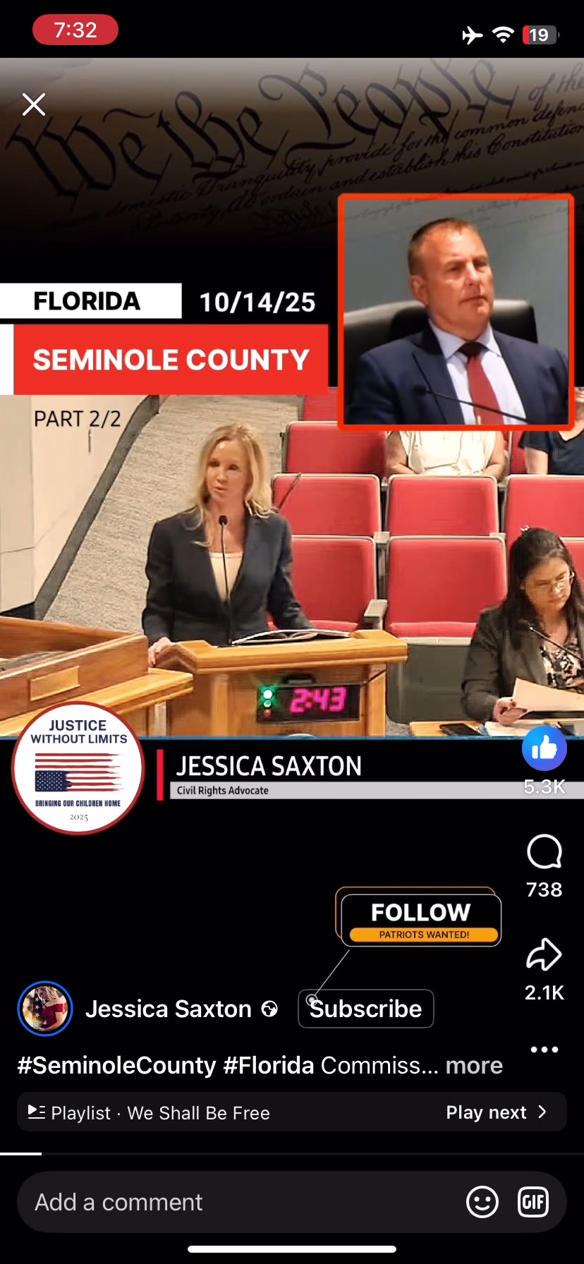 Jessica Saxton 14/10/2025 Florida