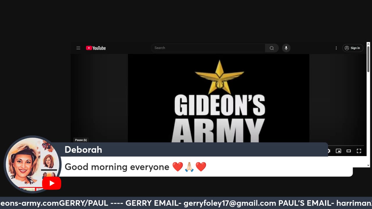 GIDEONS ARMY 4/25 @ 8AM EST FRIDAY!!!