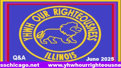 Sabbath with YHWH OUR RIGHTEOUSNESS Chicago [Saturday, June 14, 2025] 10:00 a.m. Central/11:00 a.m. Eastern (Jews are Edomites, descendants of Esau. Jews are not Yisraelites)