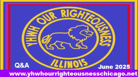 Sabbath with YHWH OUR RIGHTEOUSNESS Chicago [Saturday, June 14, 2025] 10:00 a.m. Central/11:00 a.m. Eastern (Jews are Edomites, descendants of Esau. Jews are not Yisraelites)