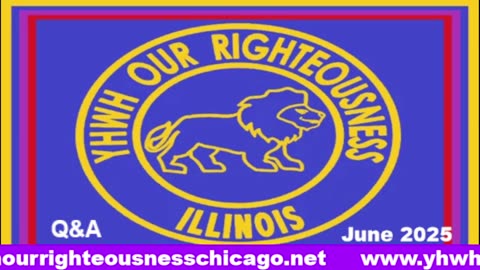 Sabbath with YHWH OUR RIGHTEOUSNESS Chicago [Saturday, June 14, 2025] 10:00 a.m. Central/11:00 a.m. Eastern (Jews are Edomites, descendants of Esau. Jews are not Yisraelites)