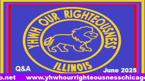 Sabbath with YHWH OUR RIGHTEOUSNESS Chicago [Saturday, June 14, 2025] 10:00 a.m. Central/11:00 a.m. Eastern (Jews are Edomites, descendants of Esau. Jews are not Yisraelites)