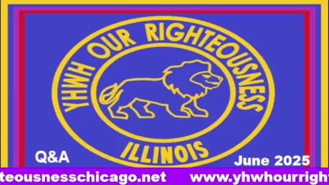 Sabbath with YHWH OUR RIGHTEOUSNESS Chicago [Saturday, June 14, 2025] 10:00 a.m. Central/11:00 a.m. Eastern (Jews are Edomites, descendants of Esau. Jews are not Yisraelites)