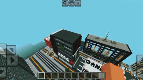 Mini city in Minecraft Game