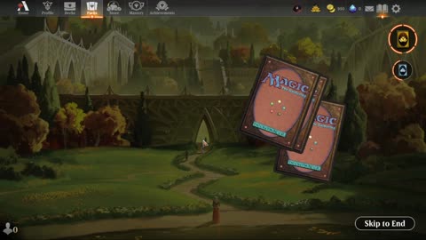 MTG Arena pack opening.