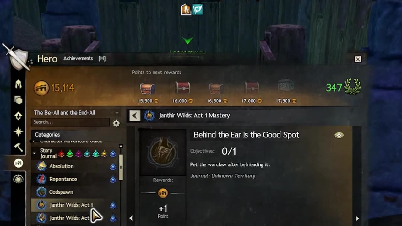 Behind the Ear is the Good Spot (Achievement Guide) - Guild Wars 2