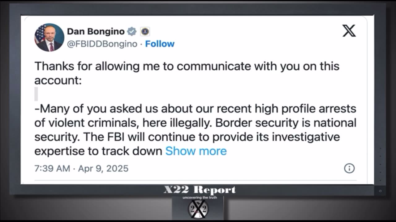 Messages from FBIDD Bongino