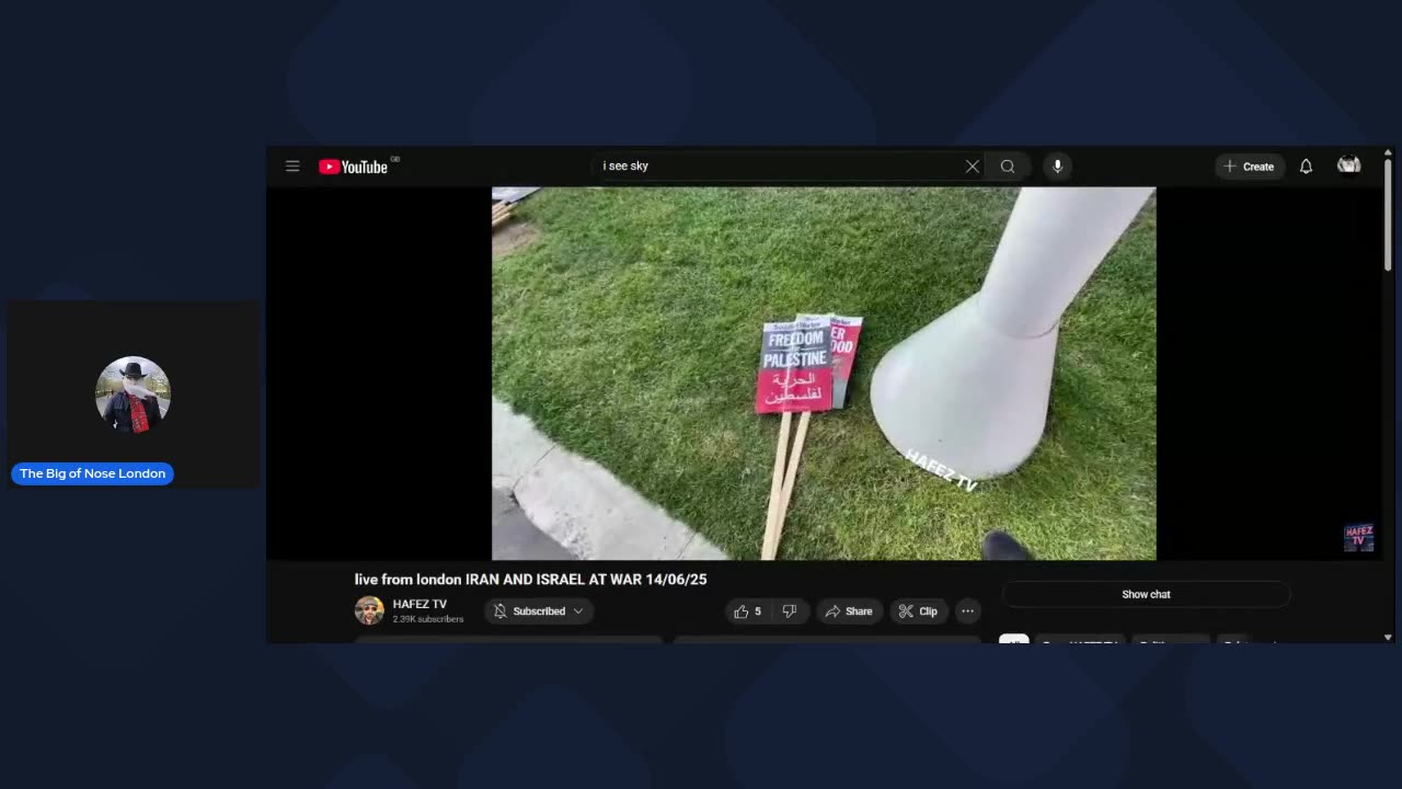 I am at Hafez TV! Come on in! Don't be shy!👍🤪