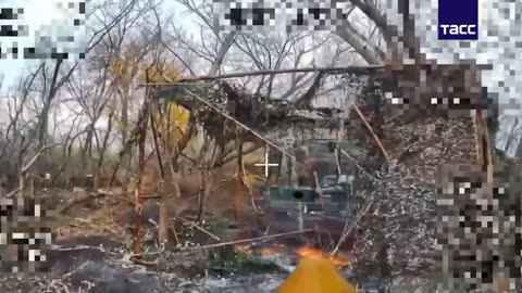 🎥🎯 Ukraine Russia War | Fiber-Optic Drone Strike on Ukrainian 'Krab' SPG | RCF