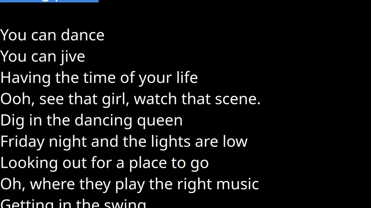 Dancing queen - Abba