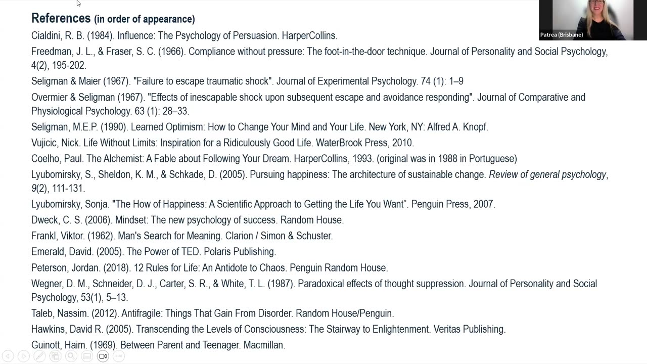 Words Matter – Patrea O’Donoghue Masterclass