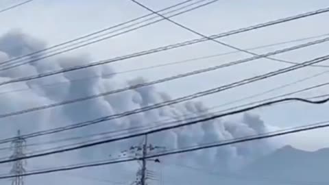 Huge Rruption Of The Shinmoedake Volcano In Kyushu, Japan (06/22/25)