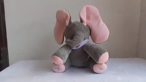 New Sunrise Custom Singing music talking hide and seek Stuffed Animal Toy Peek-a-boo Elephant