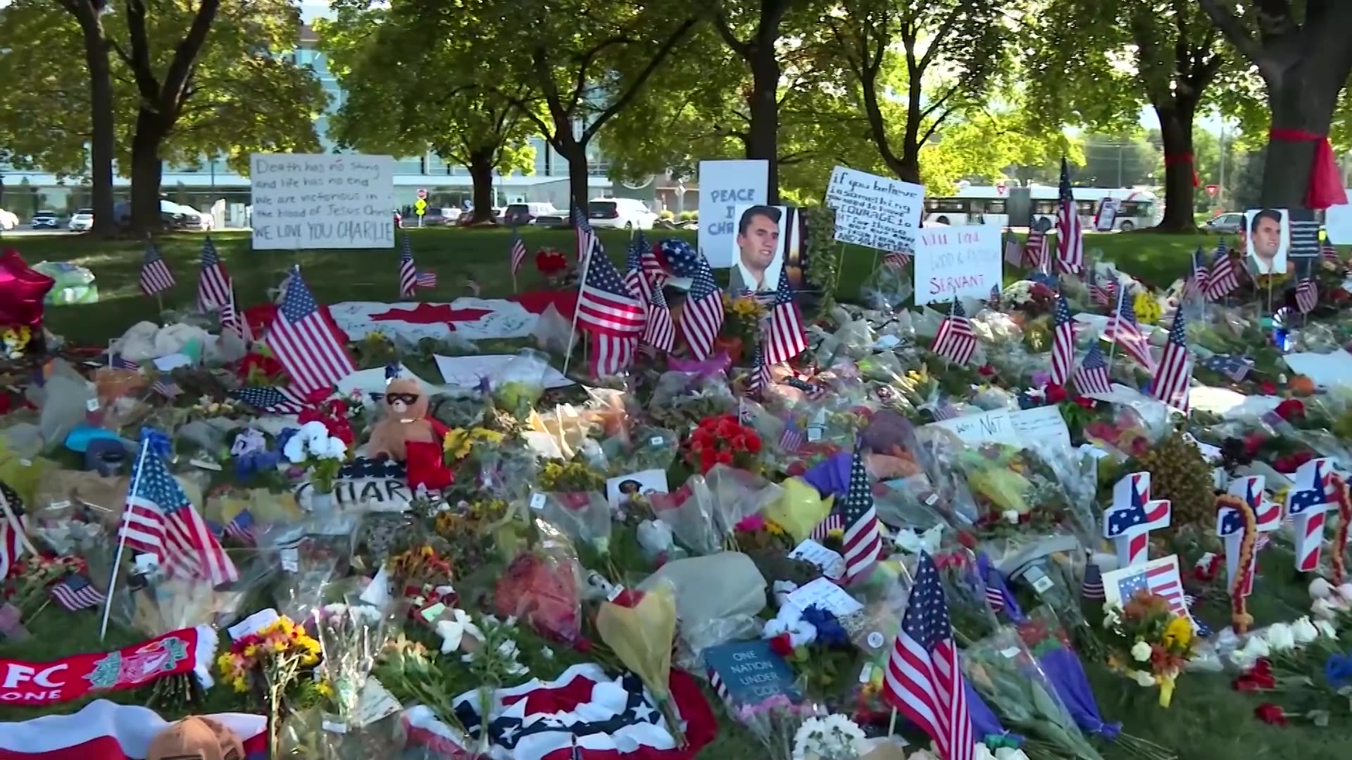 Students back in class at university that saw Charlie Kirk shooting