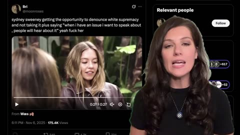 White Girl Leonarda Jonie versus Sidney Sweeny HATERs!!!!