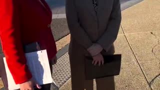 Guy approaches trans Rep. Sara McBride on Capitol Hill, and calls him a dude, warning him