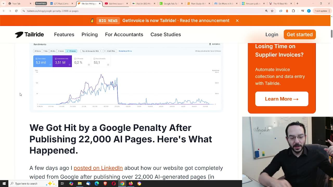 Google Penalty After Publishing 22,000 AI Pages. Here's What Happened.