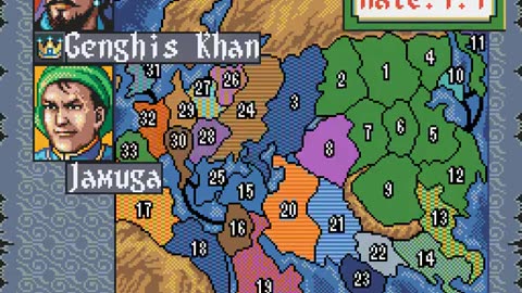 SNES-Longplay 545 Genghis Khan II - Clan of the Gray-Wolf