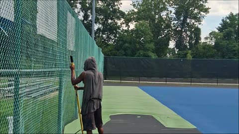 painting green