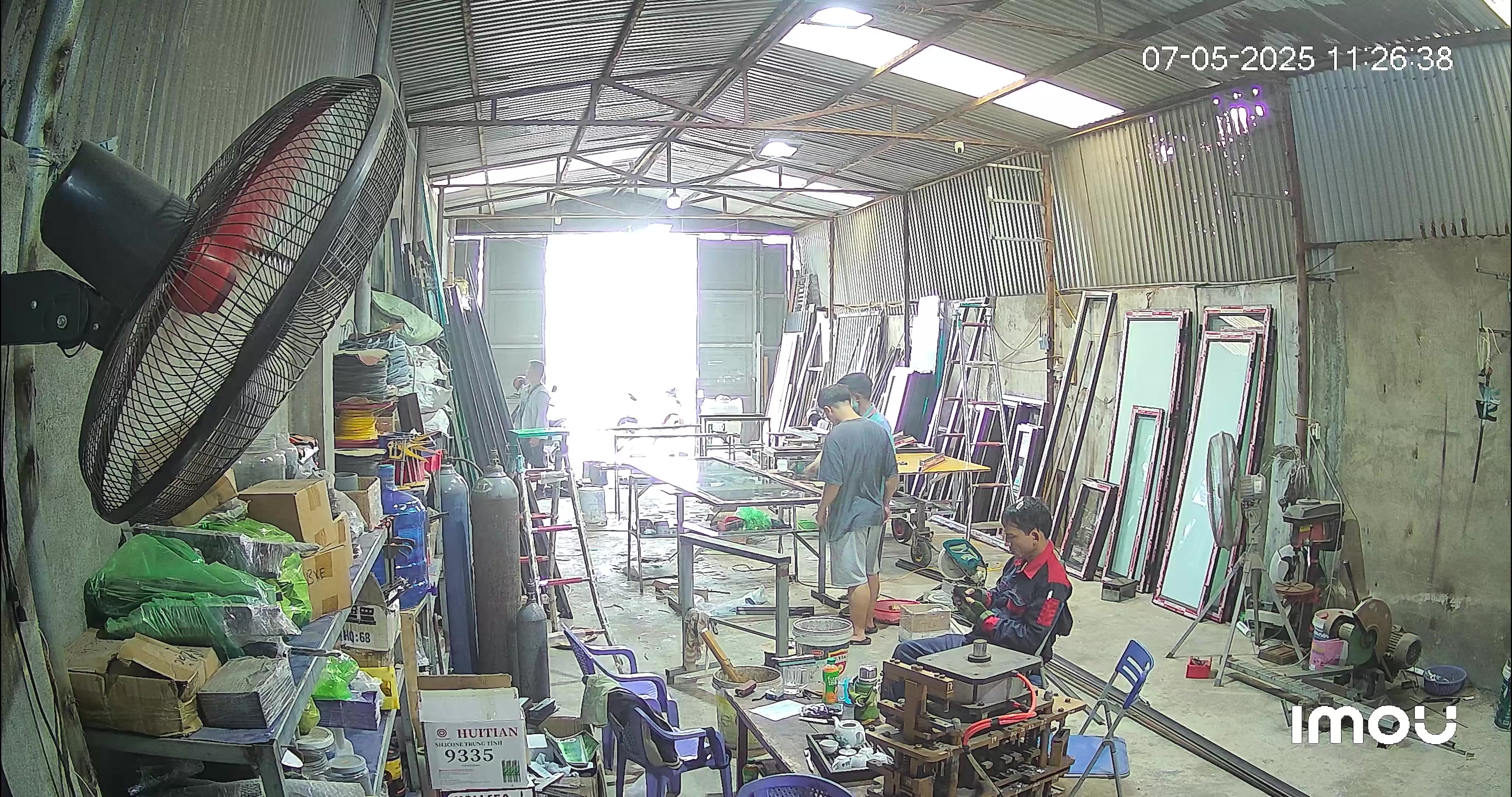 Lắp Camera Imou Cruiser IPC - GS7EP - 5M0WE cho xưởng nhôm kính