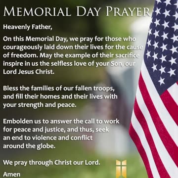 Memorial Day, we pray for those who courageously laid down their lives for freedom. #youtubeshorts