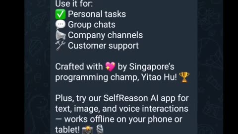 🚀 HuBrowser Telegram Bot: AI Chat Privately & Seamlessly on Telegram!
