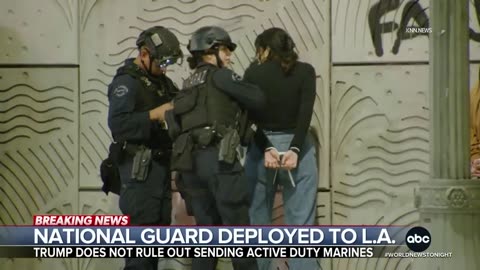 Trump deploys the national guard into LA