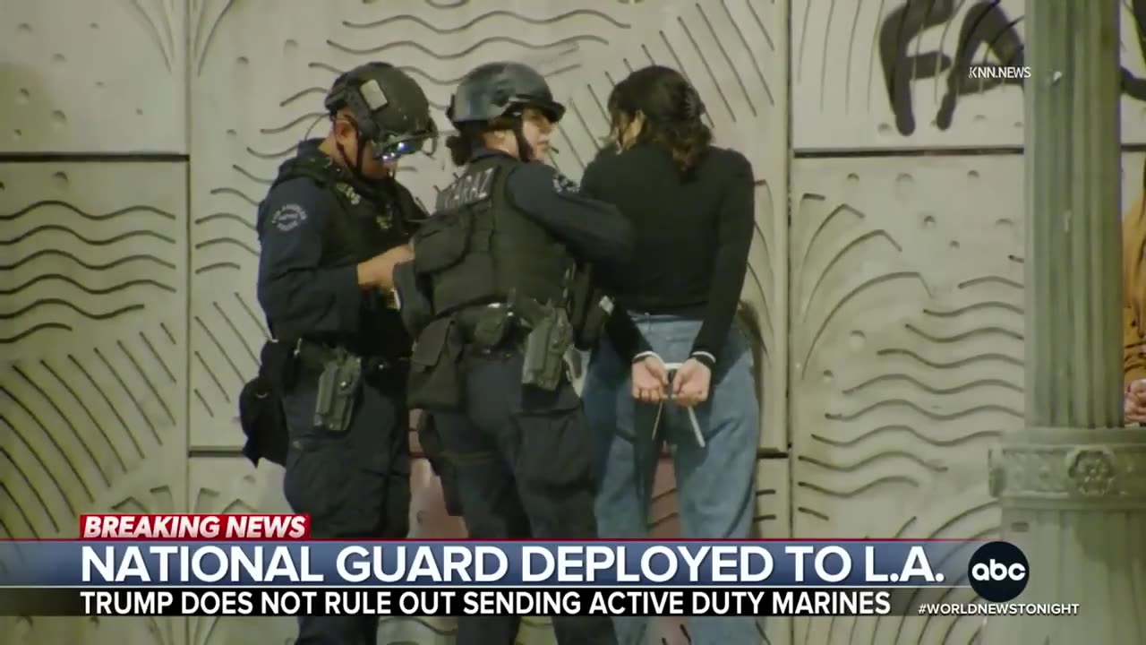 Trump deploys the national guard into LA