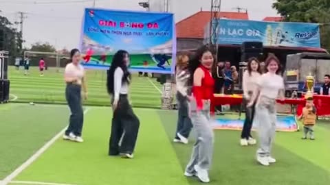 dance to celebrate Vietnam football tournament