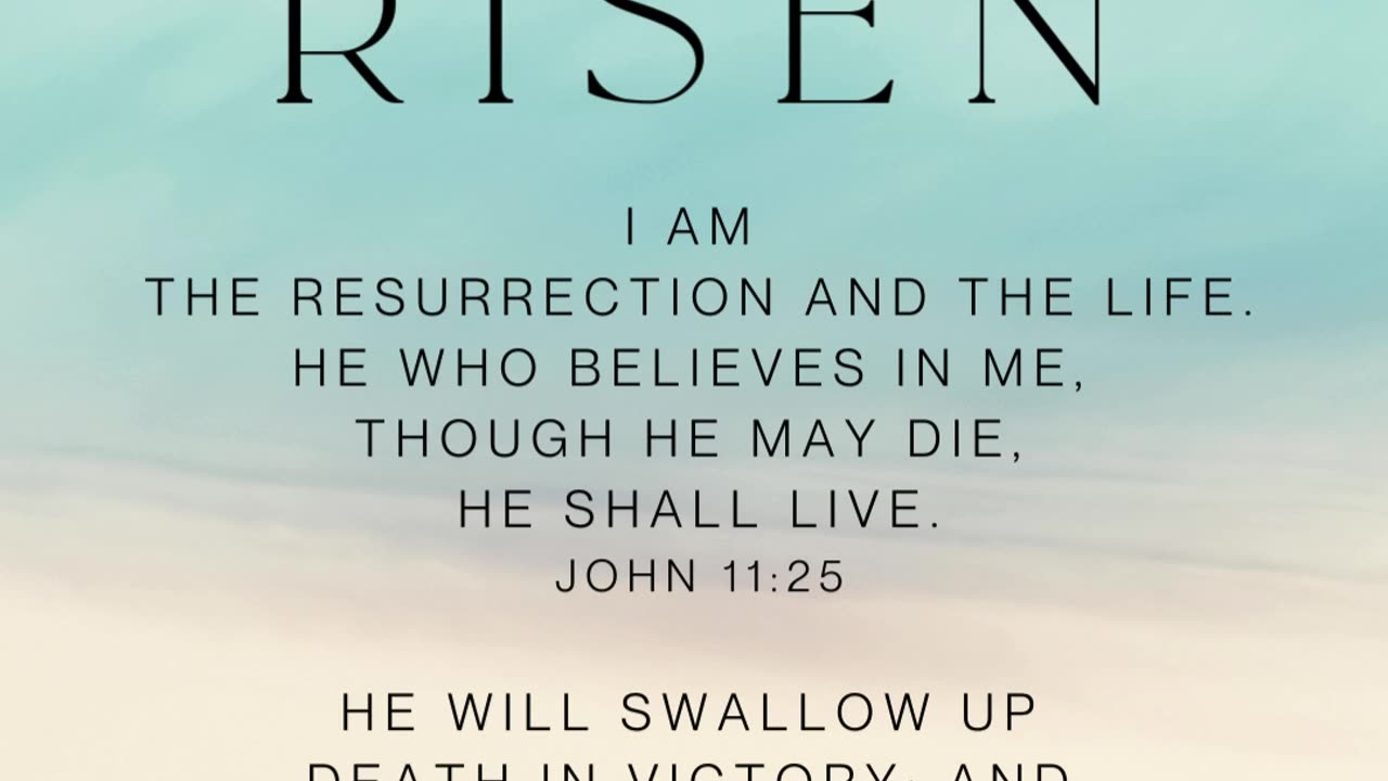 He is risen