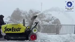 FYI - Snow during Middle of Summer in Germany is not normal