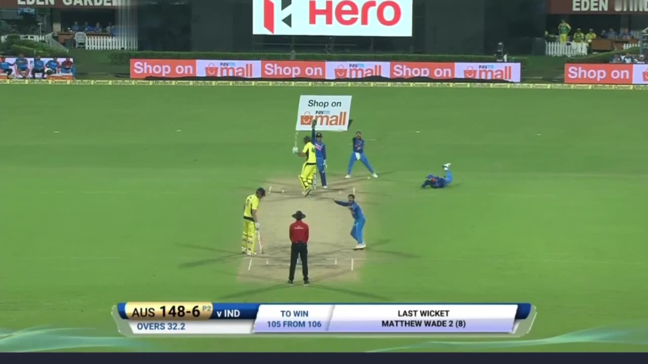Kuldeep Yadav's First ODI Hattrick vs Australia | Eden Gardens 2017