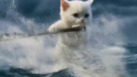 Cat suffering