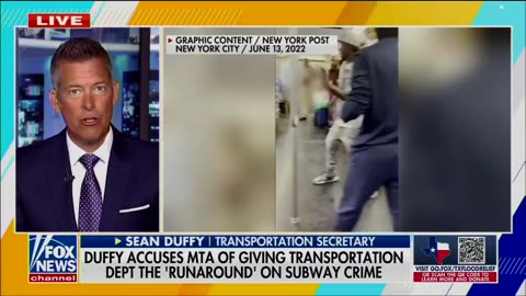 Sean Duffy on Fox: "It's dangerous to ride the subway in New York