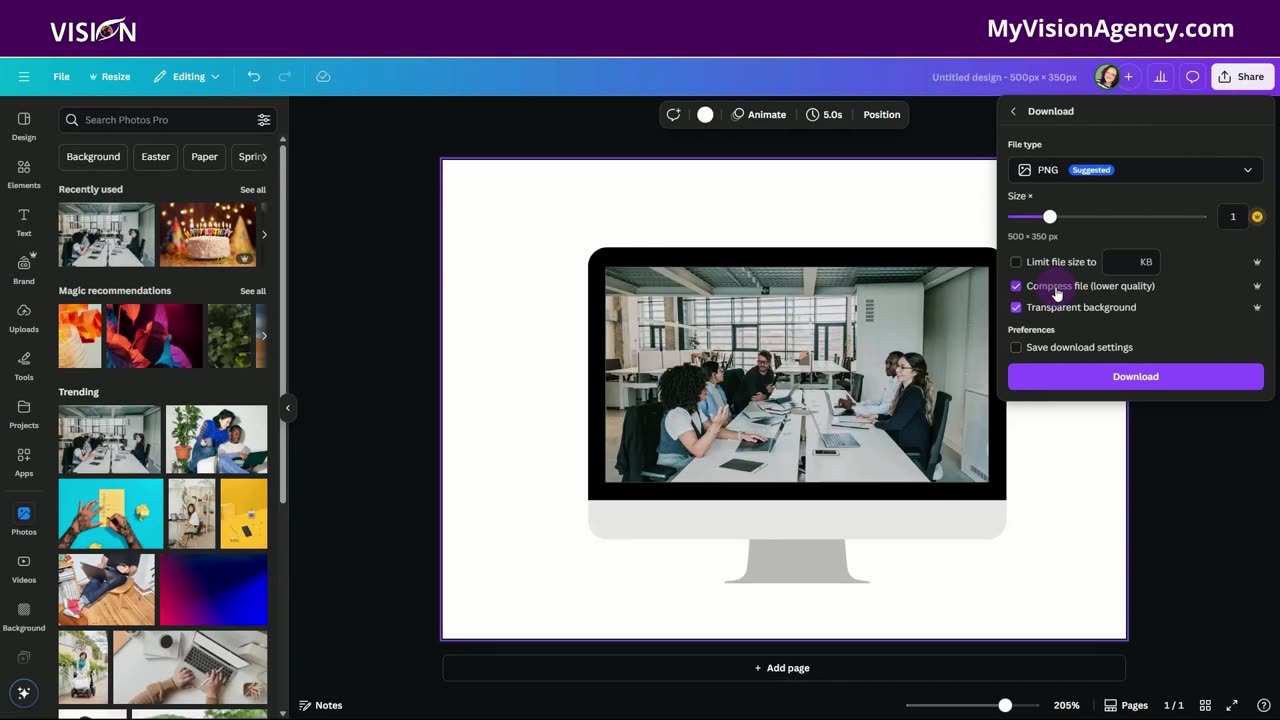 Create website Images For Landing Page on High Level